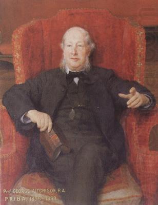 Alma-Tadema, Sir Lawrence Portrait of George Aitchison PRIBA (mk23) china oil painting image